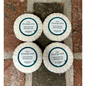 4-Hermes Eau D’orange Verte Soap Travel Size 0.7 oz  Perfumed Soap